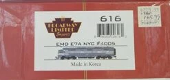 BLI 616 HO Scale EMD E7A Diesel NYC 4005 DCC QSI Sound - Like New USED