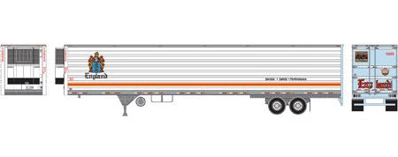 Athearn 17919 HO Scale 53' Utility Reefer Trailer England 10856 2 Athearn 17919 HO Scale 53' Utility Reefer Trailer England 10856 - Image 2