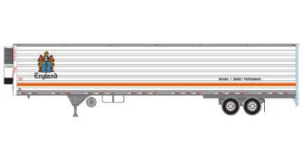 Athearn 17919 HO Scale 53' Utility Reefer Trailer England 10856 1 Athearn 17919 HO Scale 53' Utility Reefer Trailer England 10856