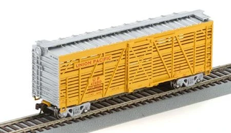 Athearn 75963 HO Scale 40' Stock Car Union Pacific "Yellow" UP 47573D - NOS 1 Athearn 75963 HO Scale 40' Stock Car Union Pacific "Yellow" UP 47573D - NOS