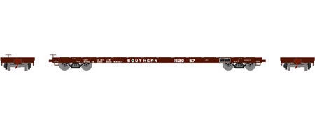 Athearn 92681 HO Scale 60' Flatcar Southern SOU 152057 2 Athearn 92681 HO Scale 60' Flatcar Southern SOU 152057 - Image 2