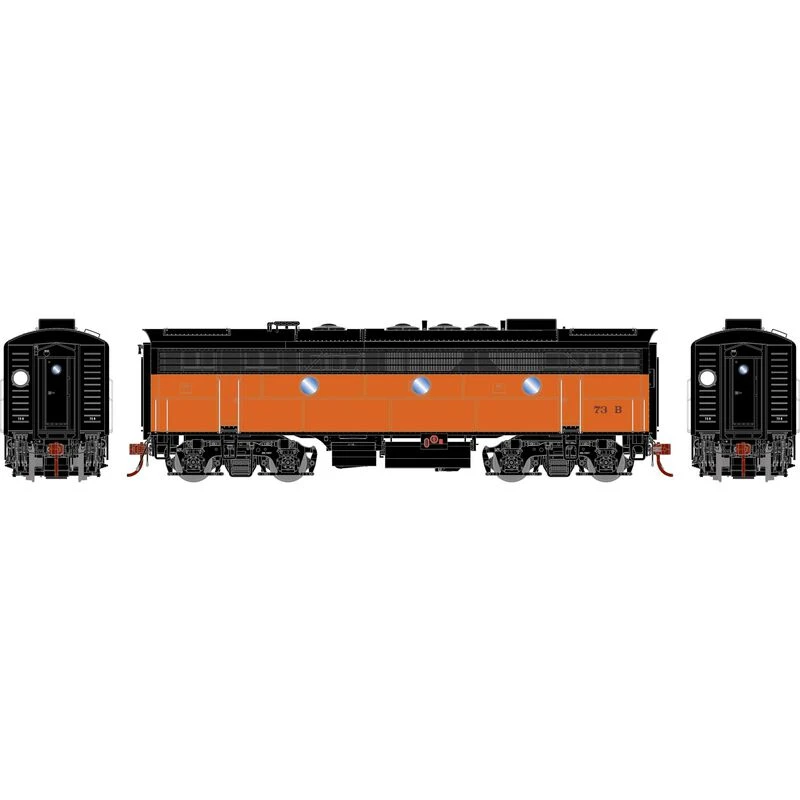 Athearn Genesis G19604 HO Scale EMD F7B Milwaukee Road MILW 73B DC 2 Athearn Genesis G19604 HO Scale EMD F7B Milwaukee Road MILW 73B DC - Image 2