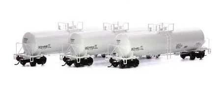 Athearn Genesis G40172 HO Scale GATC 20,000 Gal Tank Car White GATX 3 Pack 1 Athearn Genesis G40172 HO Scale GATC 20,000 Gal Tank Car White GATX 3 Pack