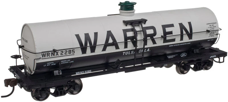 Alas Train Model Shop -Alas Train Model Shop atlas 20002636 ho scale 11 000 gallon tank car warren wrnx petroleum 2225 nos