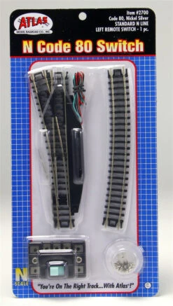 Atlas 2700 N Scale Code 80 Remote Left Hand Switch