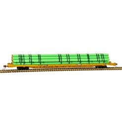 Atlas 50005527 N Scale F89J 89' Flatcar With Pipe Load PTTX 602131