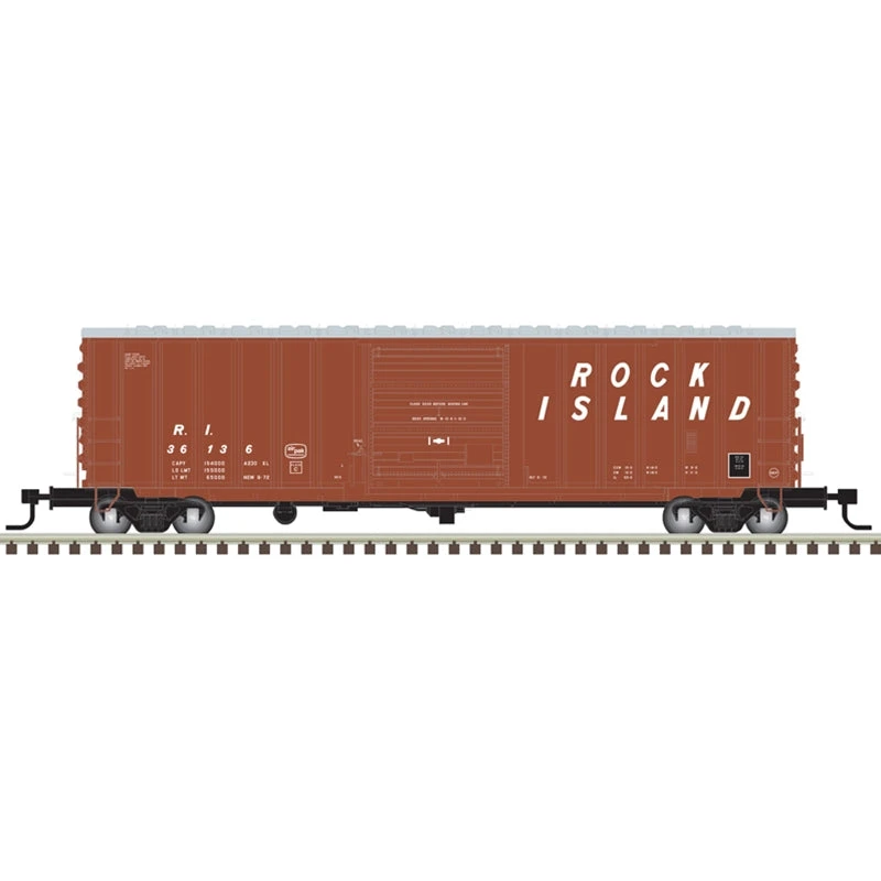 Atlas Master HO Scale 20007072 50' Precision Design Boxcar Rock Island ROCK 36142 1 Atlas Master HO Scale 20007072 50' Precision Design Boxcar Rock Island ROCK 36142