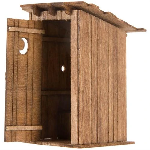 Atlas O 4001002 O Gauge Outhouse Building Kit 1 Atlas O 4001002 O Gauge Outhouse Building Kit