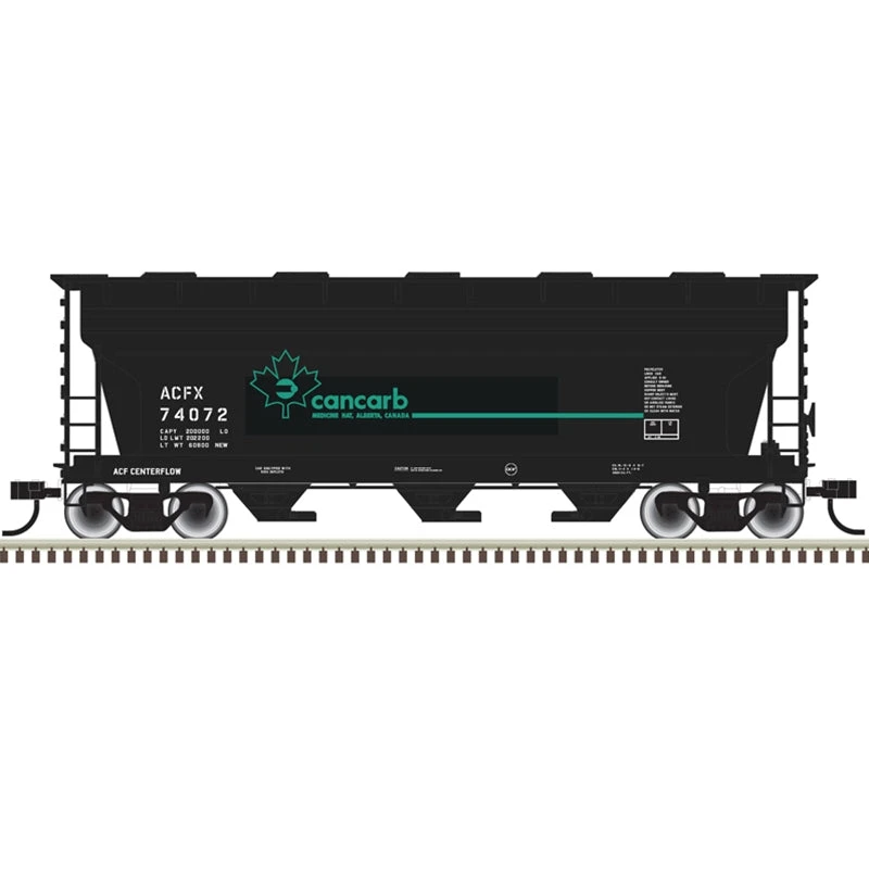 Atlas Trainman 20006501 HO Scale ACF 3560 Covered Hopper Cancarb ACFX 74080 1 Atlas Trainman 20006501 HO Scale ACF 3560 Covered Hopper Cancarb ACFX 74080