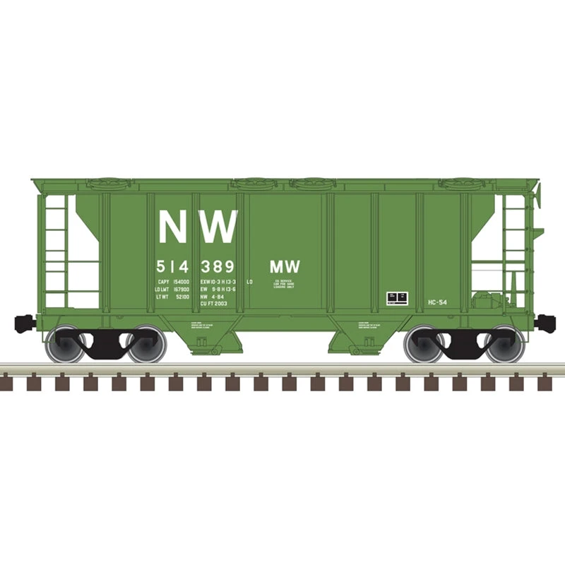 Atlas Trainman 20006561 HO Scale PS-2 Covered Hopper MW Norfolk & Western NW 514385 1 Atlas Trainman 20006561 HO Scale PS-2 Covered Hopper MW Norfolk & Western NW 514385
