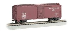 Bachmann 15006 HO Scale 40' PS-1 Boxcar Chesapeake & Ohio C&O 7299 - NOS