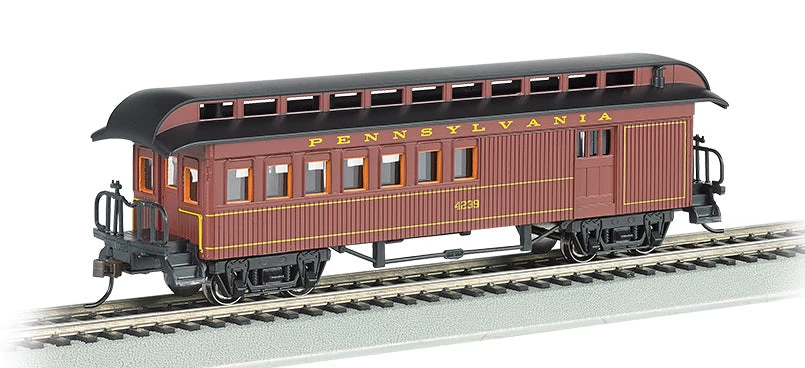 Alas Train Model Shop -Alas Train Model Shop bachmann 15202 ho scale wood old time combine car pennsylvania prr
