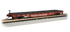 Bachmann 17353 N Scale 52' Flatcar Pennsylvania PRR 475465