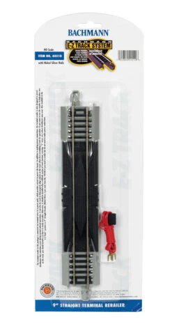 Bachmann 44510 HO Scale E-Z Track 9" Straight Terminal Rerailer