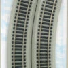 Bachmann 44549 HO Scale E-Z Track Reversing 18" Curve 4 Pack