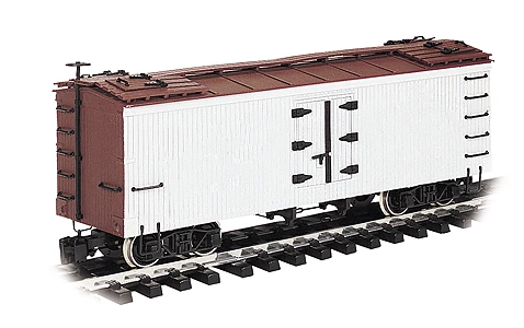 Bachmann Big Hauler 93270 G Scale "L" Reefer Car Painted White Unlettered - NOS 1 Bachmann Big Hauler 93270 G Scale "L" Reefer Car Painted White Unlettered - NOS