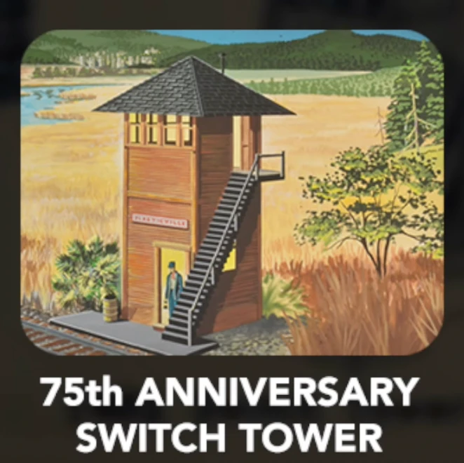 Bachmann Plasticville 45197 HO Scale 75th Anniversary Switch Tower Kit 1 Bachmann Plasticville 45197 HO Scale 75th Anniversary Switch Tower Kit