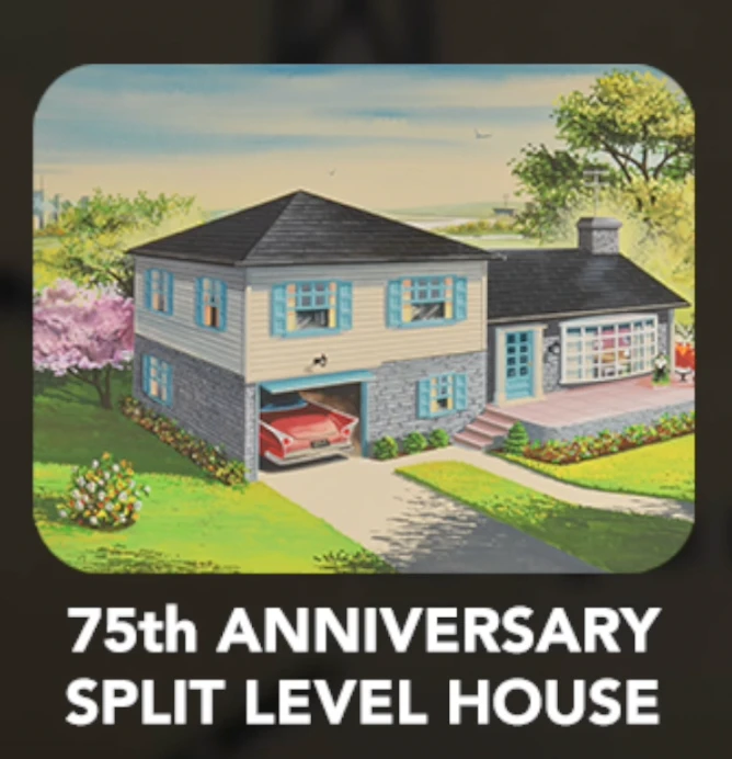 Bachmann Plasticville 45633 O Gauge 75th Anniversary Split Level House Kit 1 Bachmann Plasticville 45633 O Gauge 75th Anniversary Split Level House Kit