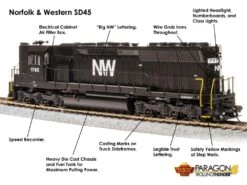 BLI 4288 HO Scale EMD SD45 Diesel Norfolk & Western NW 1803 Paragon4 11 BLI 4288 HO Scale EMD SD45 Diesel Norfolk & Western NW 1803 Paragon4 -Alas Train Model Shop bli 4288 ho scale emd sd45 diesel norfolk western nw 1803 paragon4