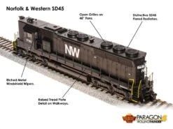 BLI 4288 HO Scale EMD SD45 Diesel Norfolk & Western NW 1803 Paragon4 9 BLI 4288 HO Scale EMD SD45 Diesel Norfolk & Western NW 1803 Paragon4 -Alas Train Model Shop bli 4288 ho scale emd sd45 diesel norfolk western nw 1803 paragon4 3