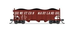 BLI (Broadway Limited Imports) 7156 N Scale 3 Bay Hopper Western Maryland WM 2 Pack A