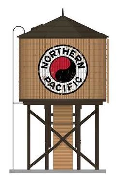 Broadway Limited Imports 7921 HO Scale Wood Water Tower - Northern Pacific NP (Operating/Sound) 1 Broadway Limited Imports 7921 HO Scale Wood Water Tower - Northern Pacific NP (Operating/Sound)