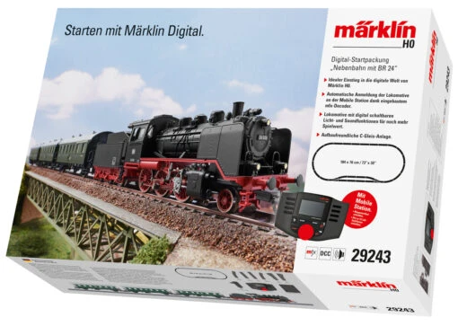 Marklin 29243 HO Scale Deutsche Bundesbahn DB Branch Line Class 24Digital Starter Train Set With M -Alas Train Model Shop marklin 29243 ho scale deutsche bundesbahn db branch line class 24 digital starter train set with m
