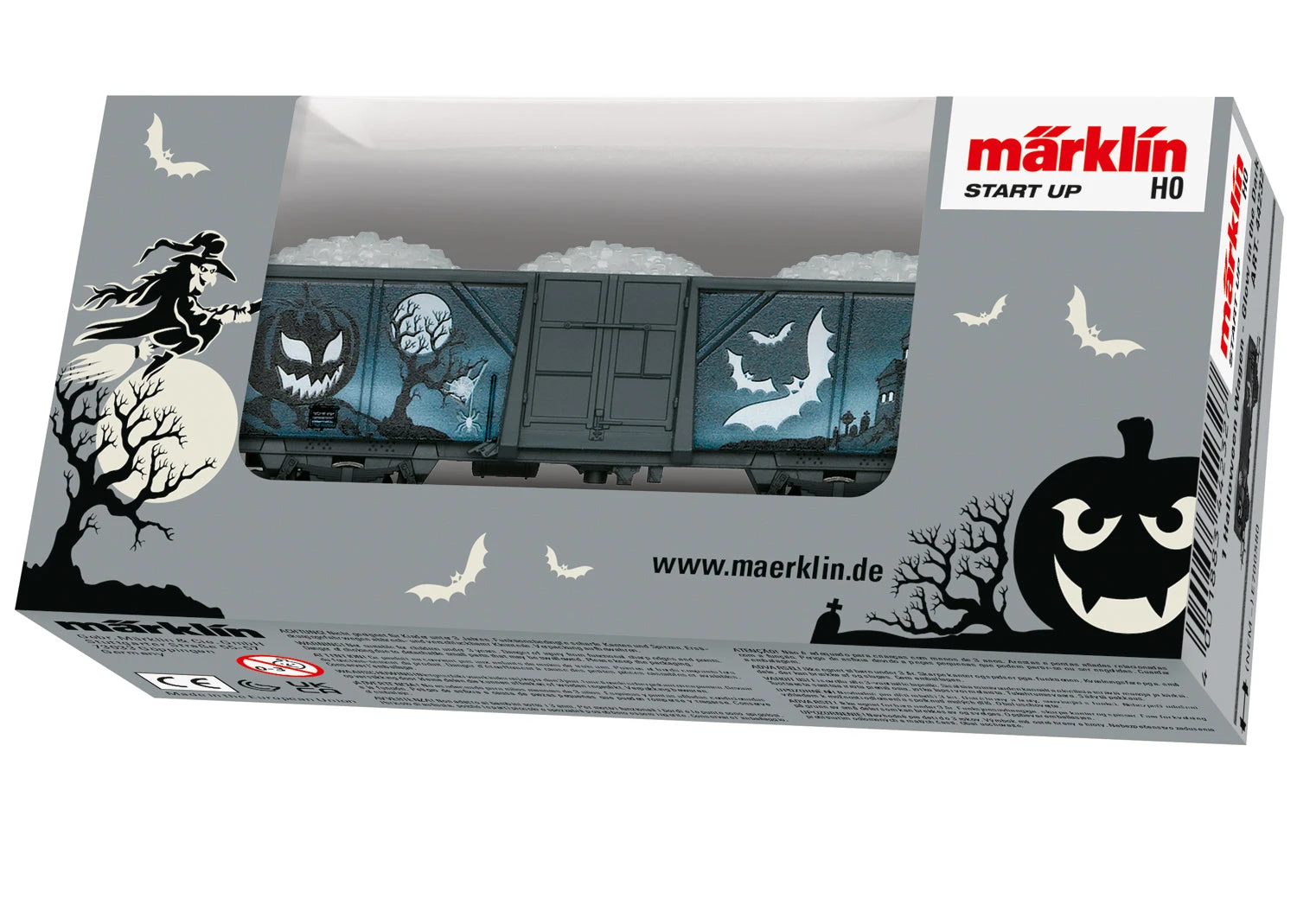 Märklin Start Up 44232 HO Scale Glow In The Dark Halloween Freight Car 3 Märklin Start Up 44232 HO Scale Glow In The Dark Halloween Freight Car - Image 3