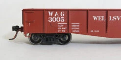 Tangent Scale Models 10925-02 HO Scale Bethlehem 70-Ton Gondola Wellsville Addison & Galton WAG 3007 -Alas Train Model Shop tangent scale models 10925 ho scale bethlehem 70 ton riveted gondola 1961 wellsville addision galeton wag 2