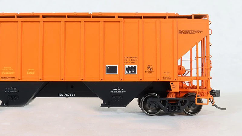 Tangent Scale Models 11241PS 4750 Covered Hopper Illinois Central Gulf ICG #'s Vary 3 Tangent Scale Models 11241PS 4750 Covered Hopper Illinois Central Gulf ICG #'s Vary - Image 3