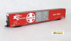 Tangent Scale Models 25023-02 HO Scale Greenville 86' Auto Parts Boxcar Santa Fe ATSF 36911