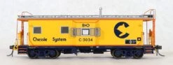 Tangent Scale Models 60028-01 HO Scale ICC B&O I-18 Caboose Chessie System (Raceland 1979+) B&O C-30 -Alas Train Model Shop tangent scale models 60028 01 ho scale icc b o i 18 caboose chessie system raceland 1979 b o c 30 2