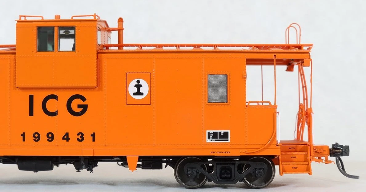 Tangent Scale Models 60213-01 IC Centralia Steel Wide Vision Caboose "Simplified 1987+" ICG 199431 3 Tangent Scale Models 60213-01 IC Centralia Steel Wide Vision Caboose "Simplified 1987+" ICG 199431 - Image 3